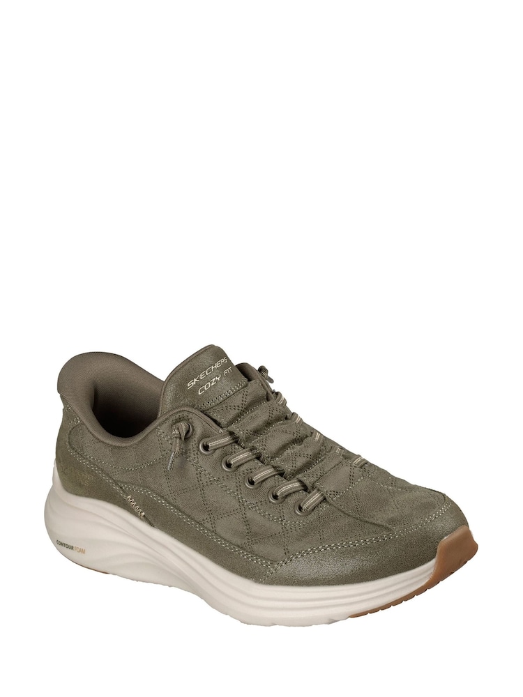 Skechers Green Contour Foam Cozy Fit Natural Ease Trainers - Image 2 of 3 Skechers Green Contour Foam Cozy Fit Natural Ease Trainers - Image 2 of 3