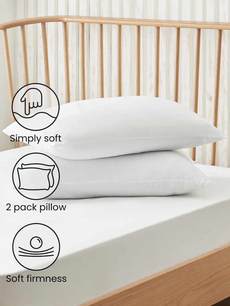 Simply Soft Soft 2 Pack Pillows - Image 2 of 3