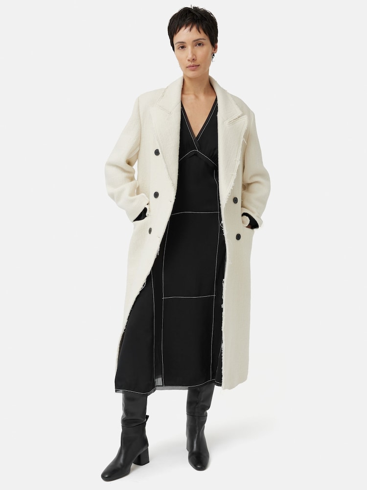 Jigsaw Contrast Stitch Viscose Dress - Image 5 of 5