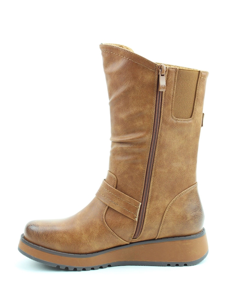 Heavenly Feet Ladies Vegan Friendly Mid Boots - Image 2 of 4