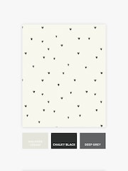 Black Ditsy Heart 10M Wallpaper - Image 3 of 4