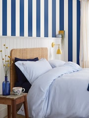 Joules Coast Blue Harborough Stripe 10M Wallpaper - Image 1 of 4