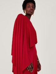 Monsoon Red Delia Drape Jumpsuit - Image 3 of 5