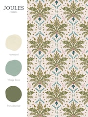 Joules Green Palm Geo Print Wallpaper 10M - Image 4 of 4