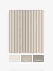 Mocha Ticking Stripe 10M Wallpaper - Imagen 4 de 5