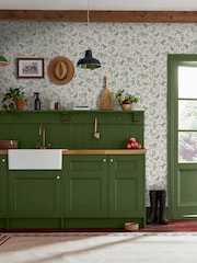 Joules Green Pheasant Print 10M Wallpaper - Image 1 of 4