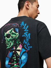 AllSaints Black Skeddy Crew T-Shirt - Image 5 of 6