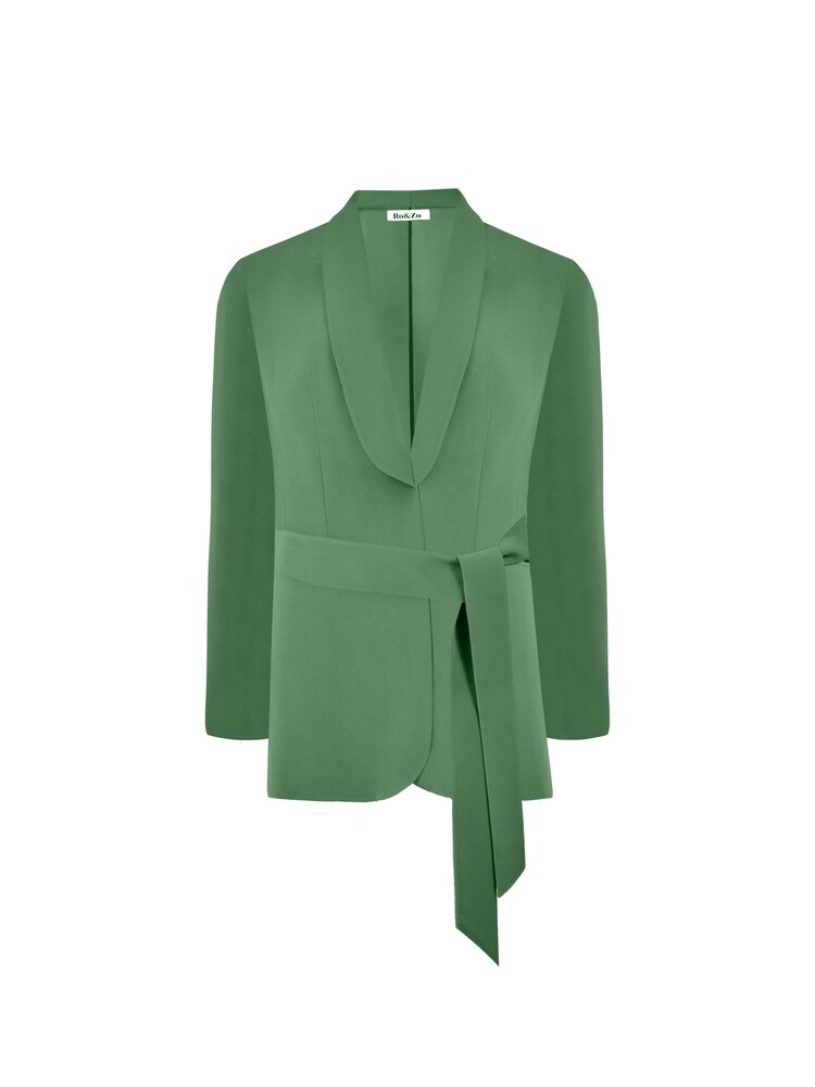 Ro&Zo Green Tie Front Blazer - Image 2 of 2