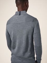 White Stuff Grey Newport Merino Funnel Jumper - Image 2 of 6