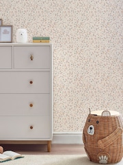 Cream Calm Ditsy Floral 10M Wallpaper - Image 2 of 6
