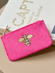 Estella Bartlett Fuscia Simple Floral Print Card Purse - Image 1 of 4