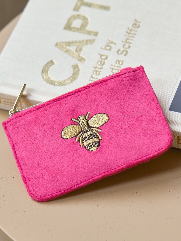 Estella Bartlett Fuscia Simple Floral Print Card Purse - Image 1 of 4