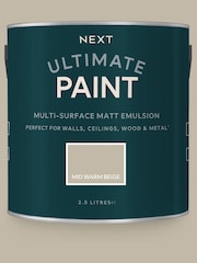 Natural Mid Warm Beige Ultimate Multi-Surface 2.5L Paint - Image 2 of 5