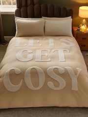 Silentnight Cream Let's Get Cosy Duvet Cover Set - Image 1 of 7
