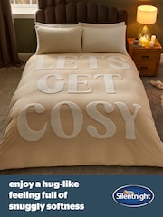 Silentnight Cream Let's Get Cosy Duvet Cover Set - Image 2 of 7