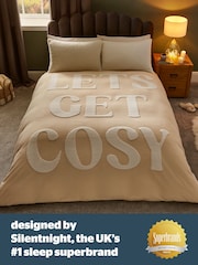 Silentnight Cream Let's Get Cosy Duvet Cover Set - Image 7 of 7