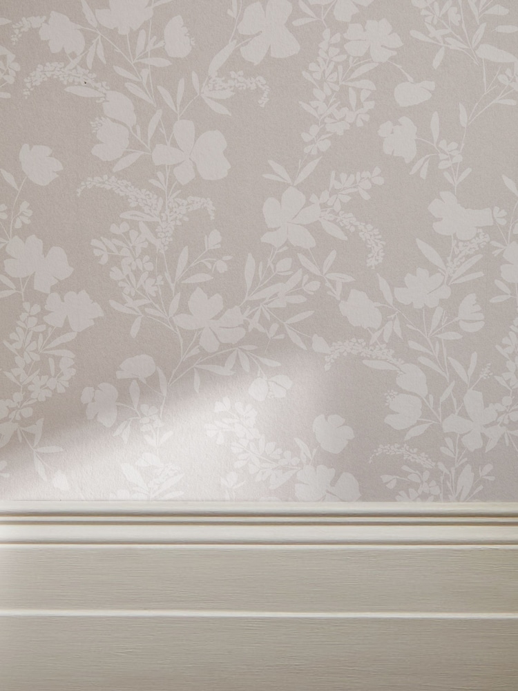 Natural Silhouette Floral 10M Wallpaper - Image 1 of 5 Natural Silhouette Floral 10M Wallpaper - Image 1 of 5