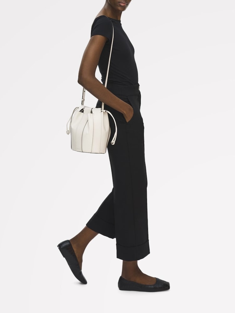 Radley White The Flora Medium Drawstring Bucket Bag - Image 1 of 6