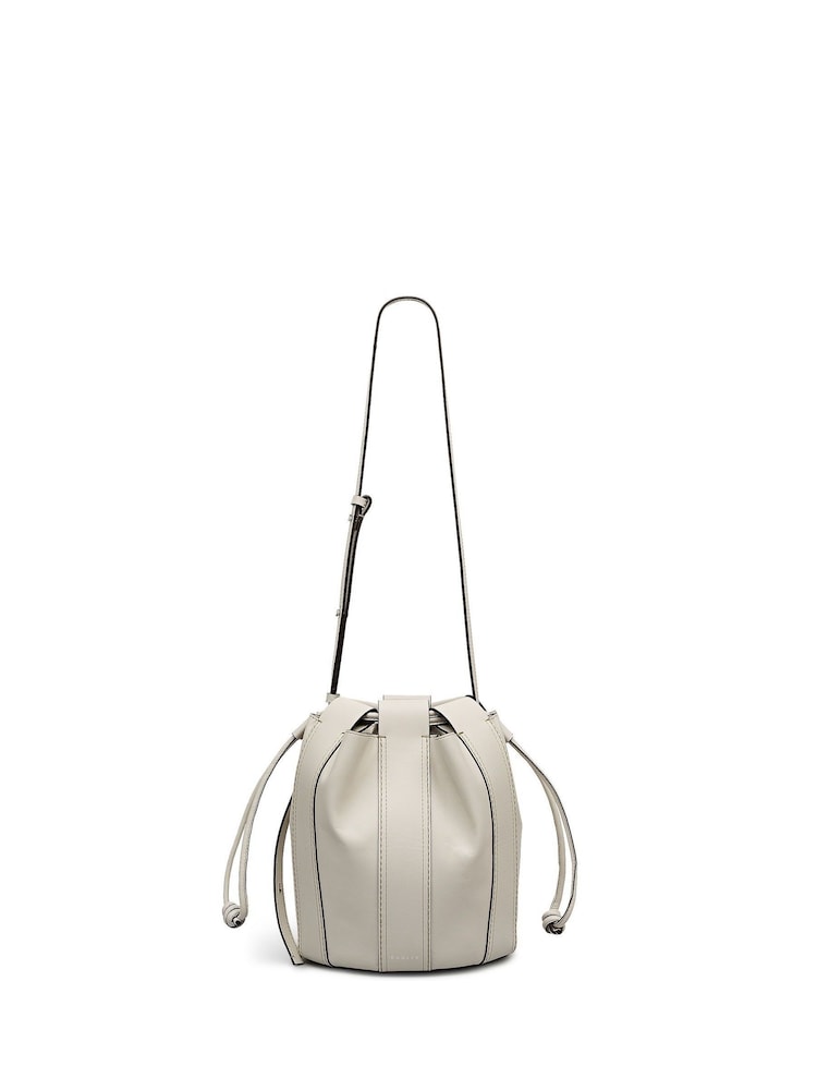 Radley White The Flora Medium Drawstring Bucket Bag - Image 2 of 6