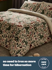 Silentnight Green Winter Wonderland Fleece Duvet Cover Set - Image 5 of 7