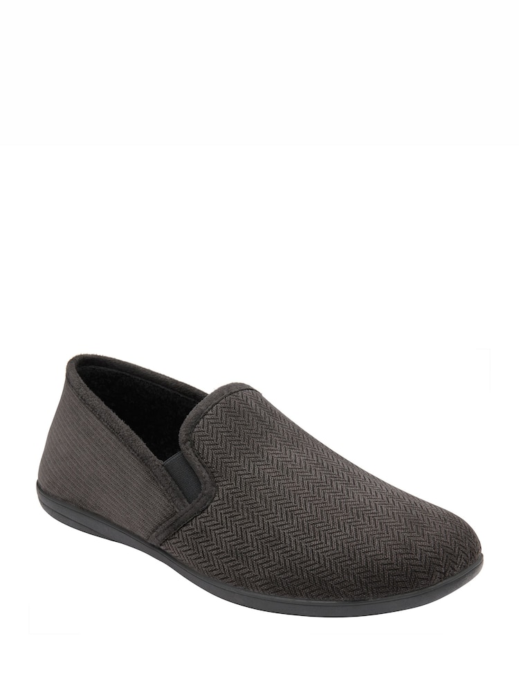 Lotus Grey Flat Full Slippers - Image 1 of 4