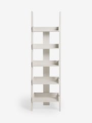 White Bronx Oak Effect Ladder Shelf - Image 3 of 6