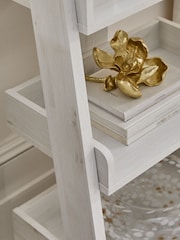 White Bronx Oak Effect Ladder Shelf - Image 6 of 6