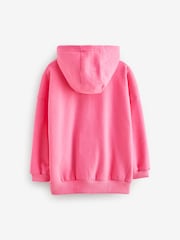 Neon Pink Zip Through Hoodie (3-16yrs) - Image 6 of 7