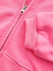 Neon Pink Zip Through Hoodie (3-16yrs) - Image 7 of 7