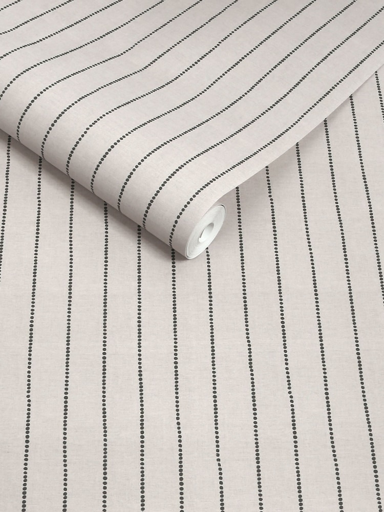 Natural Assembled Pin Stripe 10M Wallpaper - Image 5 of 5 Natural Assembled Pin Stripe 10M Wallpaper - Image 5 of 5