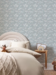 Blue Calm Ditsy Floral 10M Wallpaper - Image 2 of 6