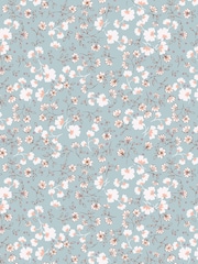 Blue Calm Ditsy Floral 10M Wallpaper - Image 6 of 6