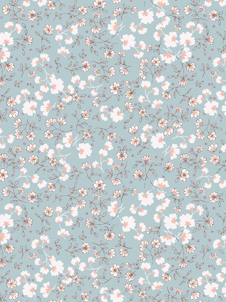 Blue Calm Ditsy Floral 10M Wallpaper - Image 6 of 6 Blue Calm Ditsy Floral 10M Wallpaper - Image 6 of 6