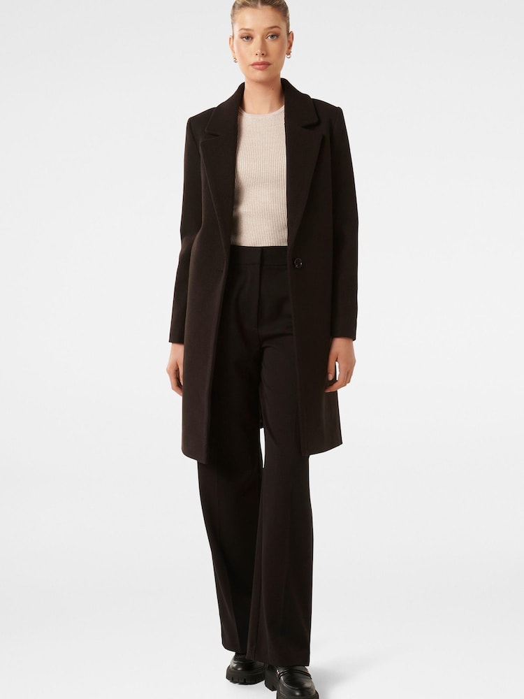 Forever New Black Billie Longline Coatigan - Image 1 of 4