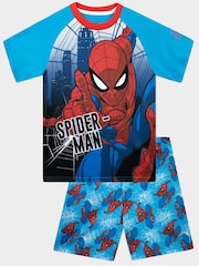 Character Blue Spiderman Short Pyjamas - Image 1 of 5
