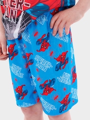 Character Blue Spiderman Short Pyjamas - Image 4 of 5