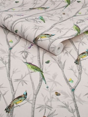 Papel pintado de 10 m con diseño de pájaros tipo jarrón chino - Imagen 4 de 4