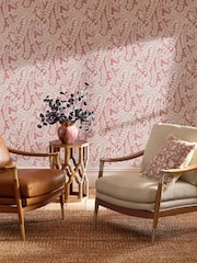 Pink Raspberry Roaming Leaf 10M Wallpaper - Image 6 of 6