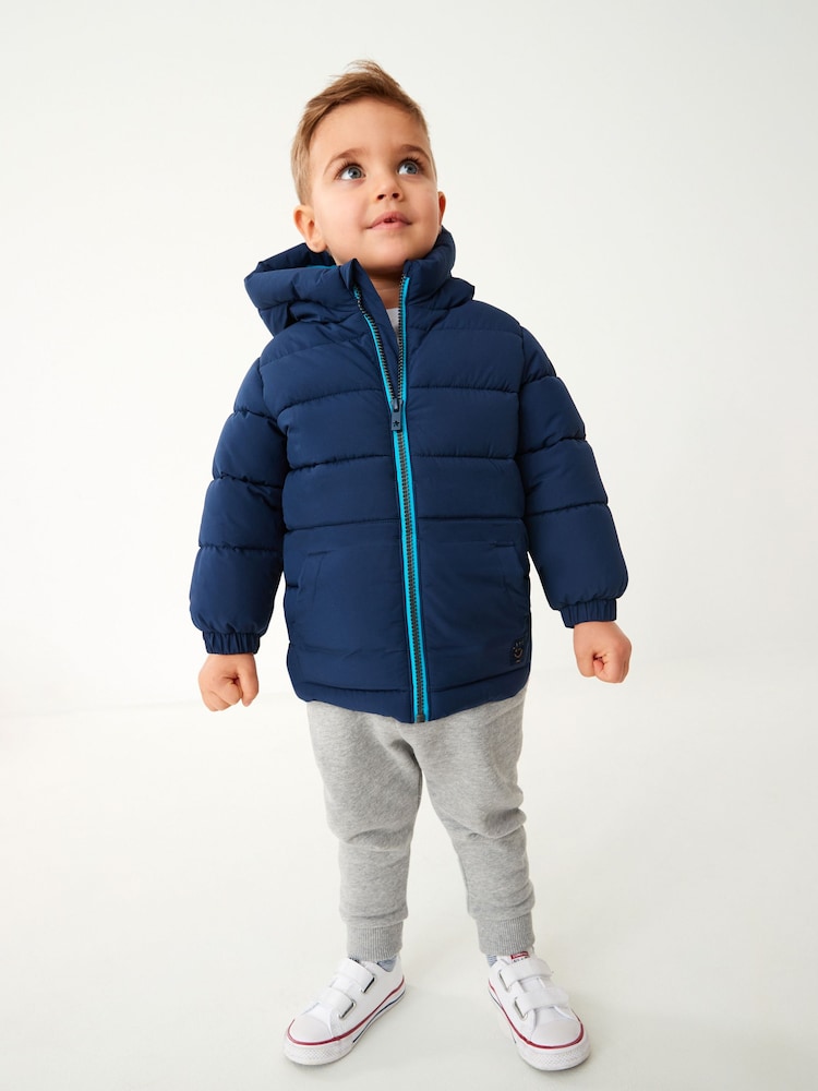 Navy Blue Padded Coat (3mths-7yrs) - Image 1 of 8