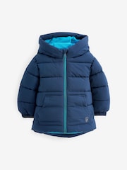 Navy Blue Padded Coat (3mths-7yrs) - Image 5 of 8
