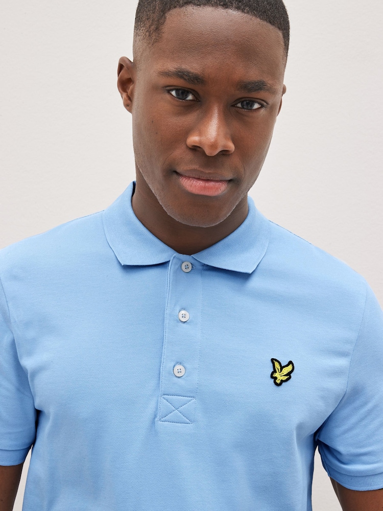 Lyle & Scott Light Blue Classic Polo Shirt - Image 3 of 7