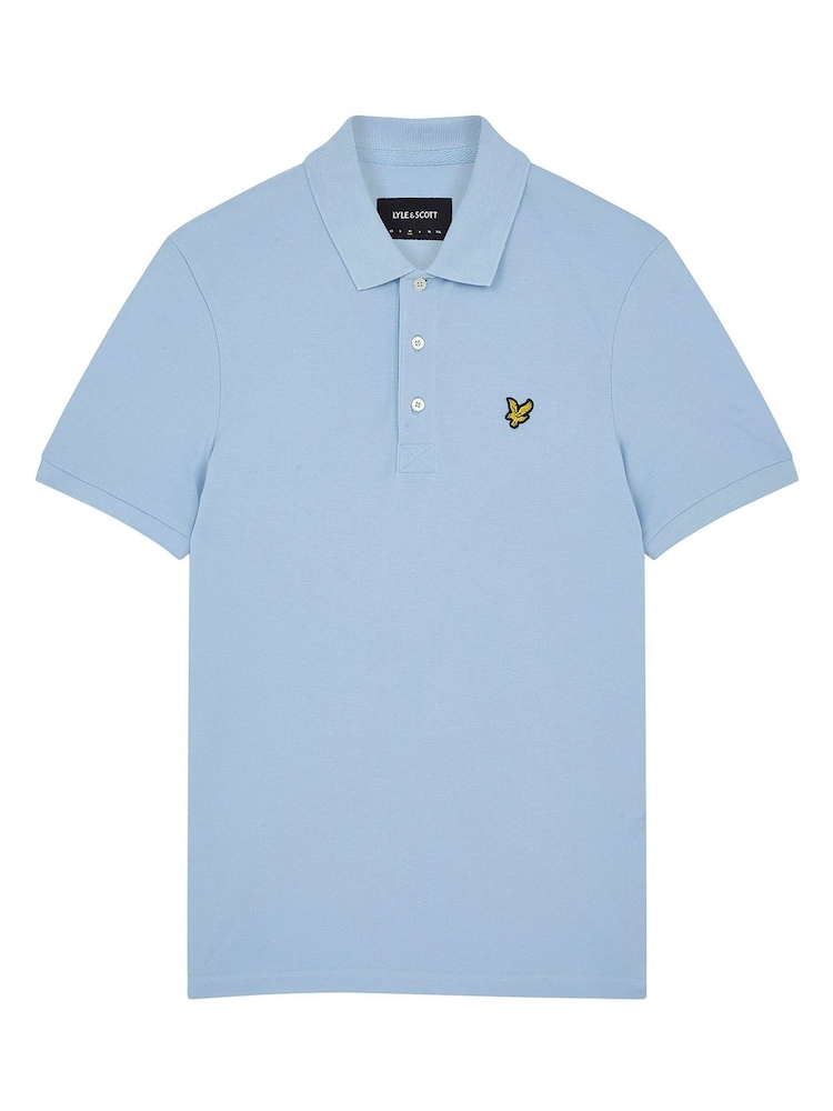 Lyle & Scott Light Blue Classic Polo Shirt - Image 4 of 7