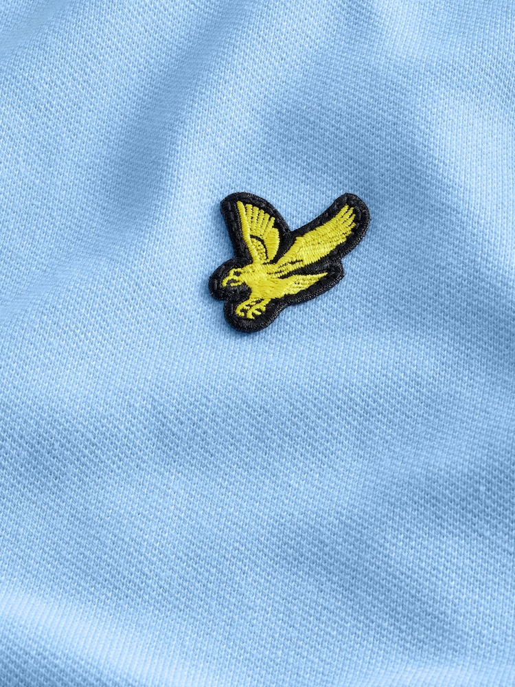 Lyle & Scott Light Blue Classic Polo Shirt - Image 6 of 7