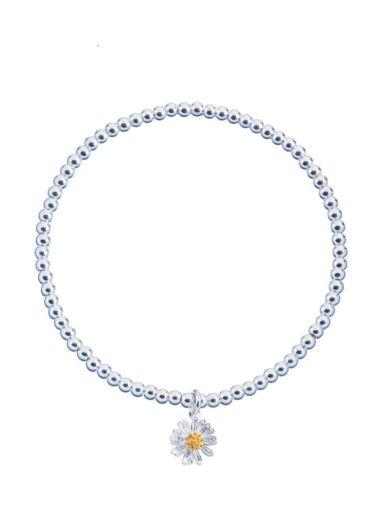 Estella Bartlett Silver Sienna Wildflower Bracelet with Beads and Wildflower - Image 1 of 3