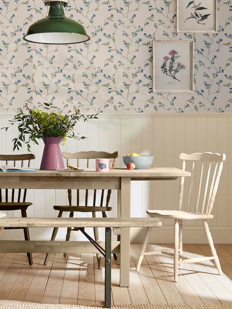 Joules Cream Robey Cottage Floral Wallpaper - Image 1 of 4 Joules Cream Robey Cottage Floral Wallpaper - Image 1 of 4