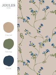 Joules Cream Robey Cottage Floral Wallpaper - Image 4 of 4