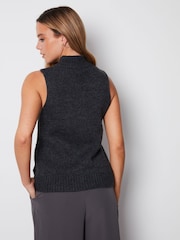 Threadbare Grey Crew Neck Jumper Tank Top - Image 2 of 3