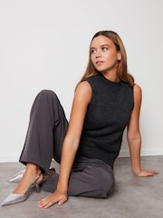 Threadbare Grey Crew Neck Jumper Tank Top - Image 3 of 3