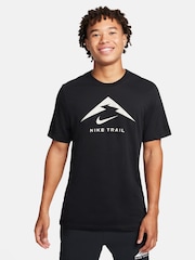 Nike Black Dri-FIT Trail Running T-Shirt - Image 1 of 8