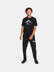 Nike Black Dri-FIT Trail Running T-Shirt - Image 3 of 8